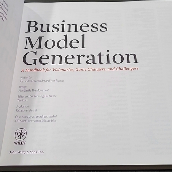 Business Model Generation Book by Alexander Osterwalder & Yves Pigneur - Picture 5 of 12